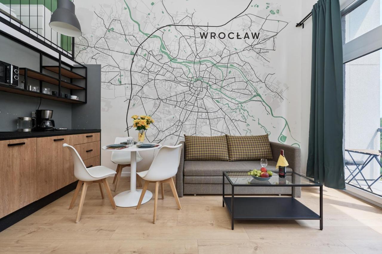 Mezzanine Studio Apartments Zarembowicza Wroclaw Airport By Renters Bagian luar foto