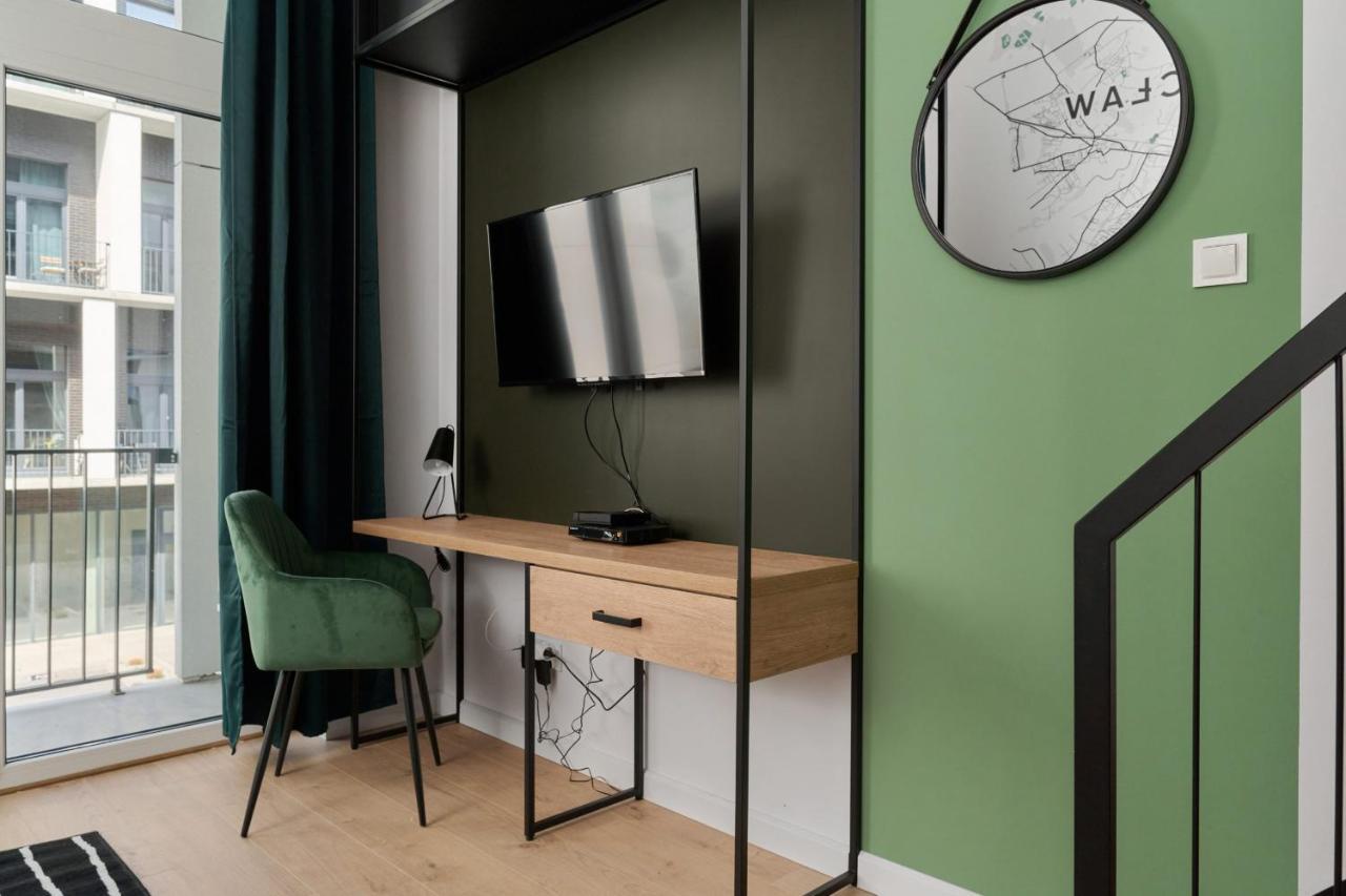Mezzanine Studio Apartments Zarembowicza Wroclaw Airport By Renters Bagian luar foto