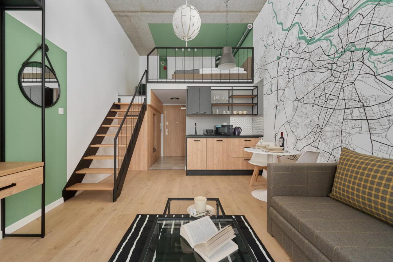 Mezzanine Studio Apartments Zarembowicza Wroclaw Airport By Renters Bagian luar foto